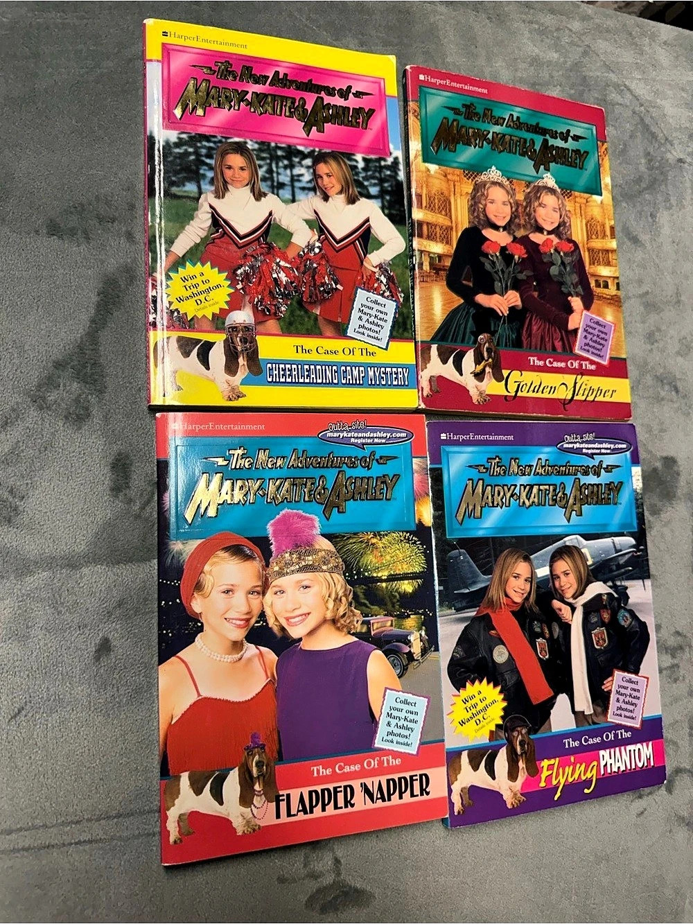 Vintage Mary-Kate & Ashley Mystery Books 4 Book Lot 2000s
